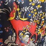 Vintage 70s Eleanor Brenner Polyester Dagger Collar Shirt Psychedelic XS Small Black Photo 6