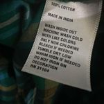 kim rogers Green Plaid Button Down Top with Rhinestone Embellishments Size 2X Photo 3