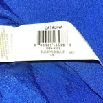 Dress the Population Catalina Fit Flare V-Neck Crepe Dress Electric Blue XS Photo 13