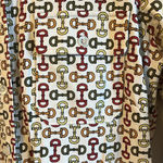 J. McLaughlin  Gilchrist 3/4 Sleeve Horsebit Button Up Shift Shirt Dress Photo 2