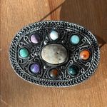 Vintage Oval Metal Silver Raw Semi Photo 7