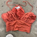 Princess Polly  Jessa Rust Orange Strap Bralette Crop Top Sz10 Photo 3