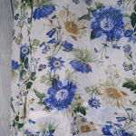 Rachel Rachel Roy sheer long sleeve Floral top Blue Size 12 Photo 8