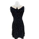 Monteau Black Collared Sleeveless Graphic Print Fit & Flare Mini Dress Size L Photo 1