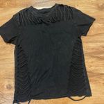 Black Cut Out T Shirt Size M Photo 0
