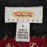Talbots Vintage Wool Christmas Sweater Cardigan Long Sleeve Button Down L Petite Photo 6