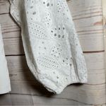 Anthropologie NWT $128 Dolan • • Sweater • Eyelet Ruffle Sleeve • Small • Ivory Photo 11