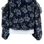 Wild Fable Floral Smocked Cold Shoulder Ruffle Tube Top Blouse Top Photo 6