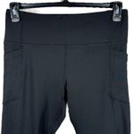 Avia Large (12-14) Core Leggings Stretch Side Pockets Hi-Rise Drawstring Black Photo 1