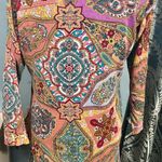 Raj 100% Cotton SzL Ladies Pink Boho Hippie Tunic Top Swim Cover Embroidered Photo 8