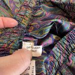 Vintage Russ Pleated Preppy Midi Skirt Womens 14 Purple Paisley Silky Satin Photo 8