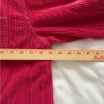 L.L.Bean Corduroy Button Front Shirt Jacket L PET Raspberry Lined Vintage Red Size L Photo 3