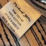 Michael Stars Blue White Stripe Button-Down Shirt Dress Short Sleeve Size Medium Photo 9