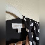 Ronny Kobo Lyric Mini Dress Long Sleeves Black White Polka‎ Dot Size XS NEW Photo 4