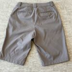 Nike  Golf Shorts Womens Size 0 Khaki Dri Fit Tour Performance Flat Front Bermuda Photo 9