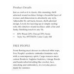 Free People NWT  Single Strand Beaded Necklace Blue Photo 12