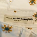 Pilcro Anthropologie  embroidered white denim shorts. Size 26 Photo 1
