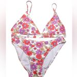 New! SHEKINI Floral Low waist Bikini Orange Size L Photo 4