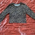 Vestique Cheetah Long Sleeve Crop Top Photo 0