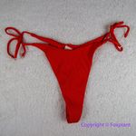 New! Set! Zulu‎ & Zephyr Free People Tie Curve Brief Bikini, size 10 Orange Photo 5