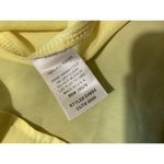 Francesca's Francesca’s Light Yellow Sheer Tie Back Mini Dress Fit & Flare S Photo 3