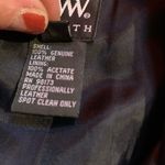 W By Worth  Black Leather Studded Motorcycle Vest Top Size 8 M Photo 6