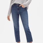 Eileen Fisher Stretch Ankle Straight Leg Denim Jeans Women’s Size 6 Medium Wash Photo 0
