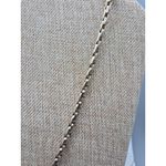 None Cute Thick Gold Tone Chain with Dangle Tassel Pendant 24" Statement Fashion Photo 5