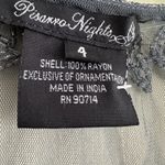 Pisarro Nights Beaded Bolero Shrug Evening Jacket Size 4 Gray Mother of Bride Photo 6