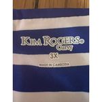 kim rogers Women's  Curvy Stripe Long Sleeved‎ Dress Size 3X Stretch Loungewear Photo 2