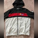 NWT Fila Color Block Hooded Full‎ Zip Women's Lightweight Windbreaker Jacket S Black Photo 1