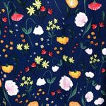 Finn & Grace  Floral Oversized Blouse Navy Blue S Photo 7