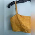 Princess Polly  Yellow Polka Dot Skinny Strap Bra Cropped Top SZ 4 Photo 1