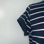 Lulus  Womens T-Shirt Dress Size M Blue White Striped Casual Cotton Stretch Photo 3