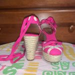 Juicy Couture Malinda Fuchsia Canvas Angel/Gold Ribbon Espadrille New in Box Photo 7