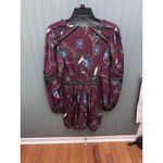 Karen Millen  Berry Batik Print Cornelli Embellished Woven Dress Size 8 Photo 3