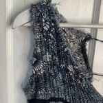 Free People Myna Tank in Floral Print Black Combo Frayed Raw Edges W-091 Sz S Photo 6