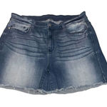 Judy Blue  Mid Rise Side Slit Plus Size Cut off Shorts Blue Size 3XL Photo 0