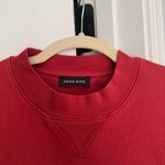ANINE BING  Sport Red Jaci Sweatshirt Pullover Photo 2