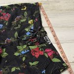 Pam & Gela  Black Floral High Waist Shorts Size Large Photo 7