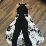Alex B. Nites‎ Women Jumpsuit Size 6 Stretch Elastic Waist Floral NEW Black Photo 6