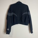 Nike Air | Women’s Black Mock Women Cropped Fleece Crew Size Large Photo 5
