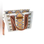 Wrangler Women's Geometric Tan and Brown Tote Photo 1