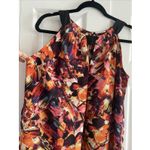 Milano Womens Medium Sleeveless Blouse Art To Wear Floral Fall Transition Corp Photo 1