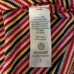 Sundry  Ribbed Racerback Mini Fitted Bodycon Dress Multicolor Stripe Size 1 (S) Photo 8