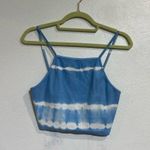 ZARA  Blue Tie Dye Crop Top Sz L Photo 1