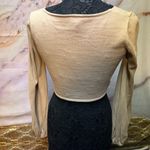 Princess Polly  Yellow Puff Sleeve Crop Blouse Photo 3