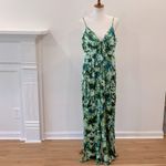 ZARA Jumpsuit XS Wide leg pants BohoTropical Vacation Resortwear Cruise Flowy Photo 2