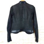 Rick Owen Distress Lamb Leather Jacket Women 6US Black Open Front Goth Y2K FLAWS Size 6 Photo 1
