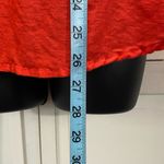 Gap Red Button Up Wide 3/4 Sleeve Linen Shirt Size M Cuff Pockets Photo 2